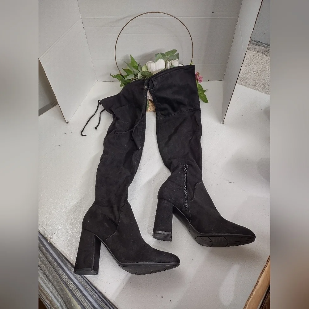 Black Over-the-Knee Women's Boots